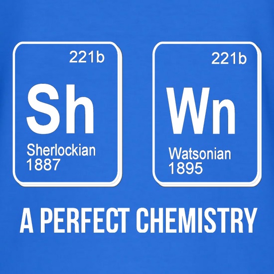 SherlockHolmes -A Perfect Chemistry t-shirts